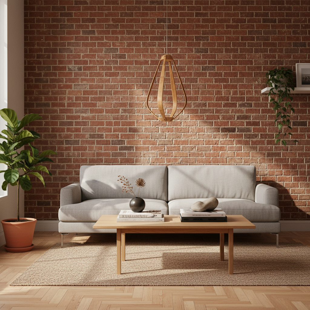 Suspension pour Plantes en Bambou et Bois Design - H45cm x L28cm - S031