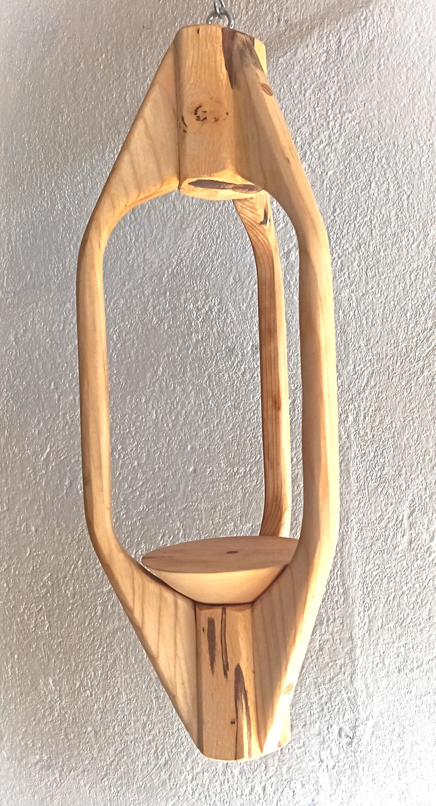 Suspension pour Plantes en Bois Design - H55cm x L20cm - S032