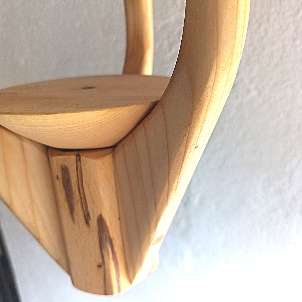 Suspension pour Plantes en Bois Design - H55cm x L20cm - S032