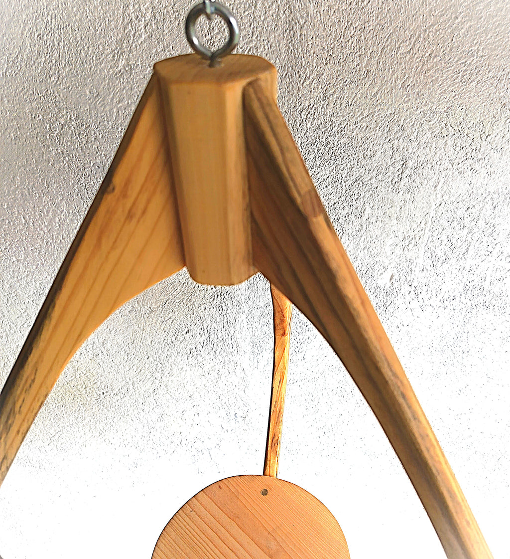 Suspension pour plantes en bois massif S035 - Design aérien - (H60cmxL42cm)