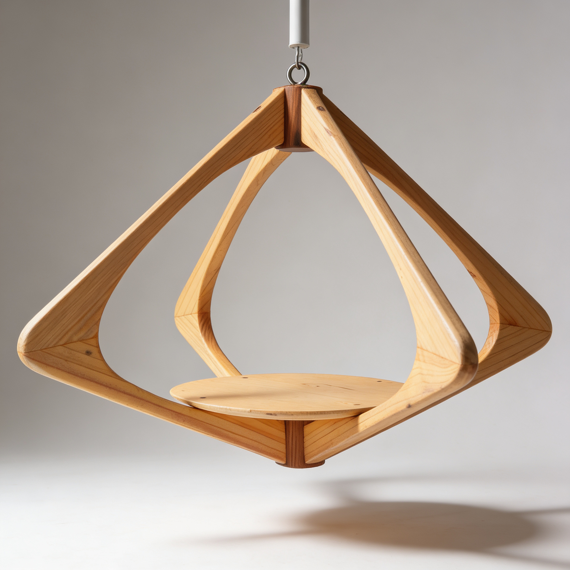Suspension pour plantes en bois massif S036 - Design aérien - (H41cmxL65cm) Souffle des Bois