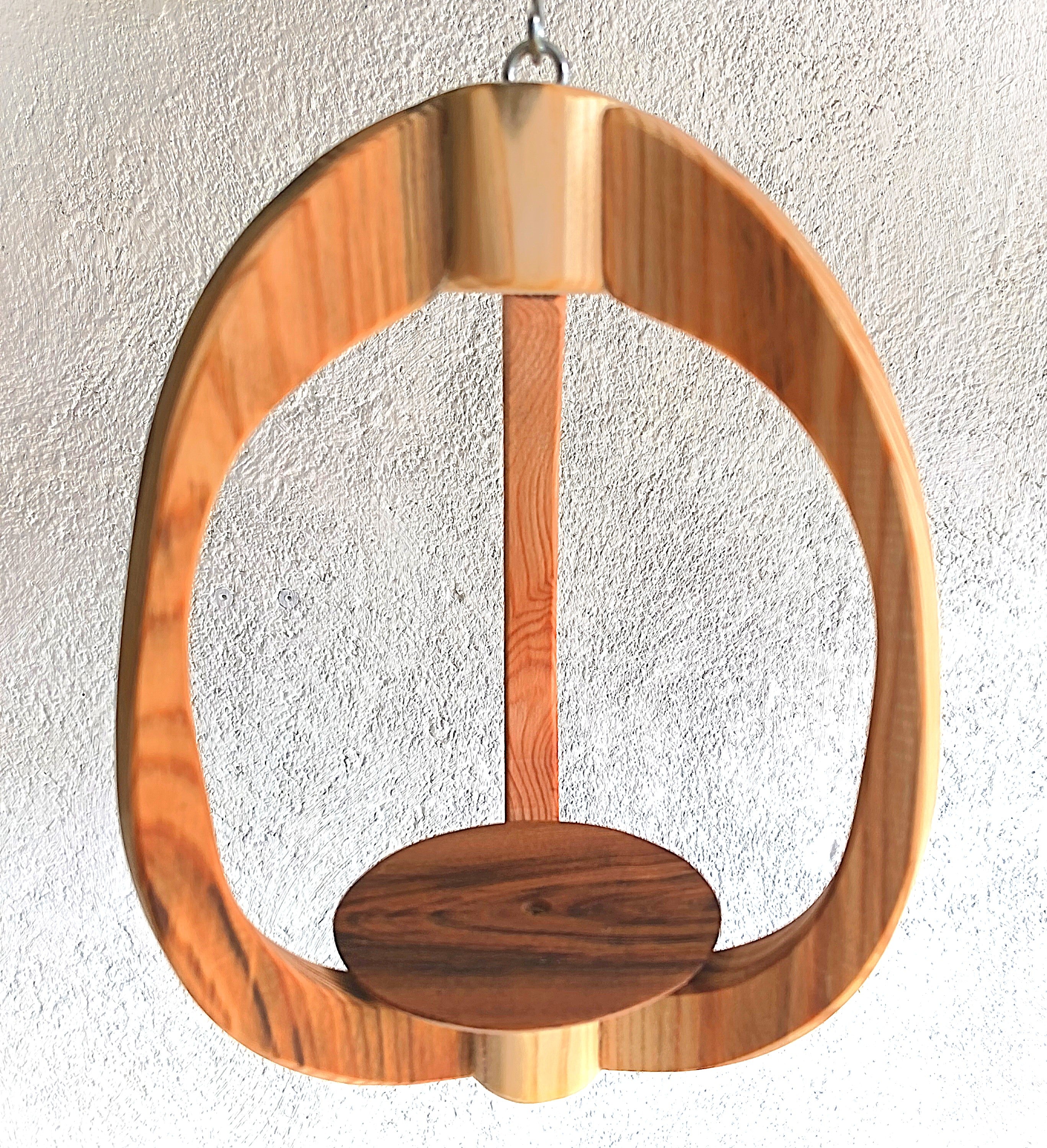 Suspension pour plantes en bois massif S038 - Design aérien - (H27cmxL19cm)