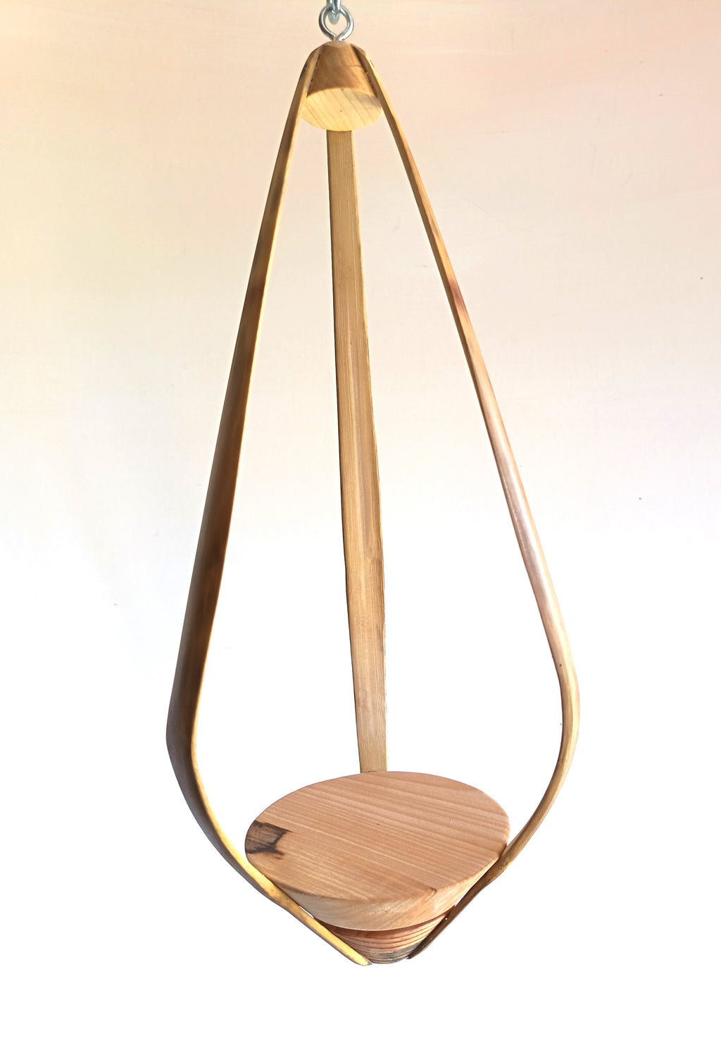 Suspension pour plantes Bambou & bois massif S041 - Design aérien - H45cm x L18cm