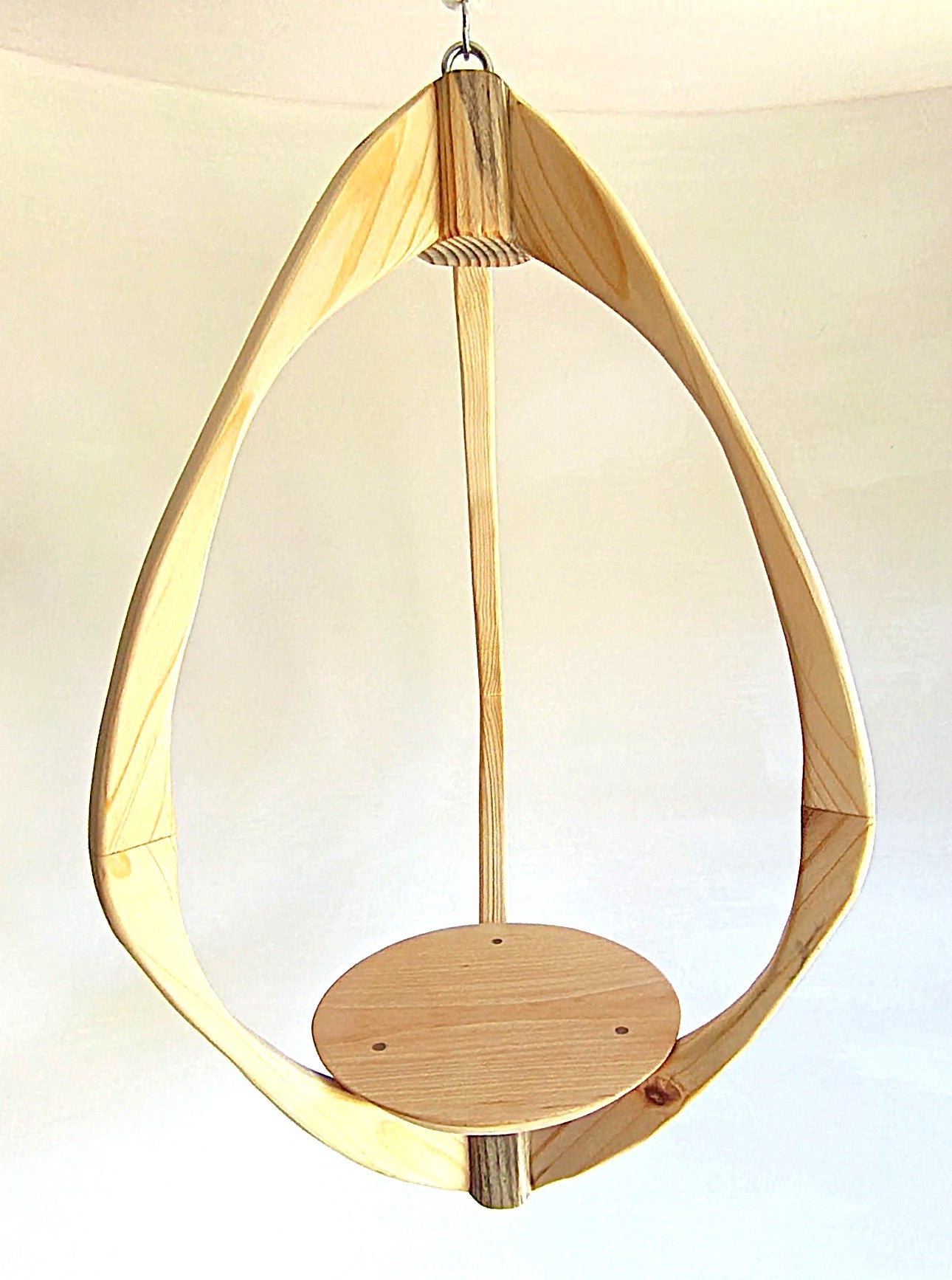 Suspension pour plantes en bois massif S046 - Design aérien - (H59cmxL34cm)