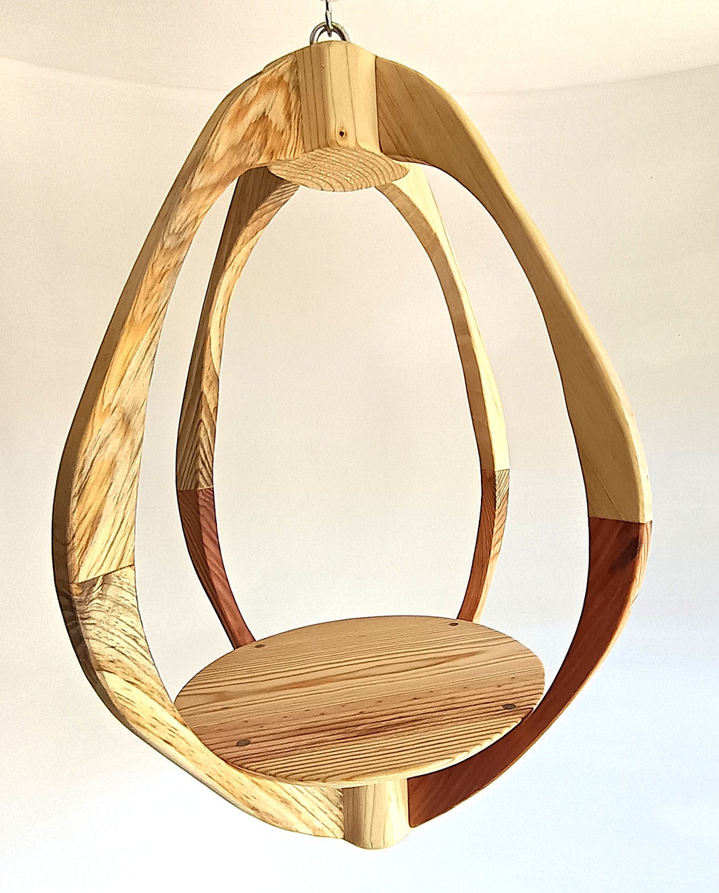 Suspension pour plantes en bois massif S047 - Design aérien - (H49cmxL36cm)