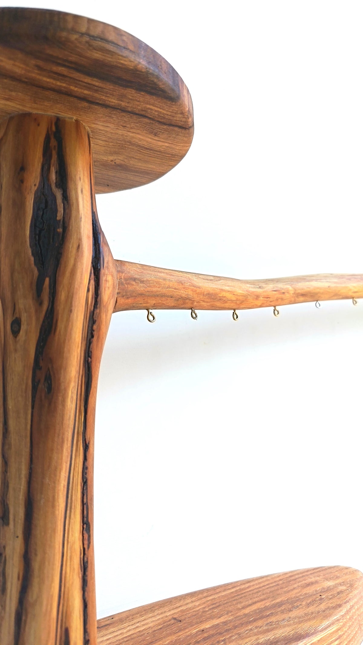 Support pour boucles d'oreilles sur pied - 10 attaches- Largeur 44cm - Hauteur 28cm Souffle des Bois