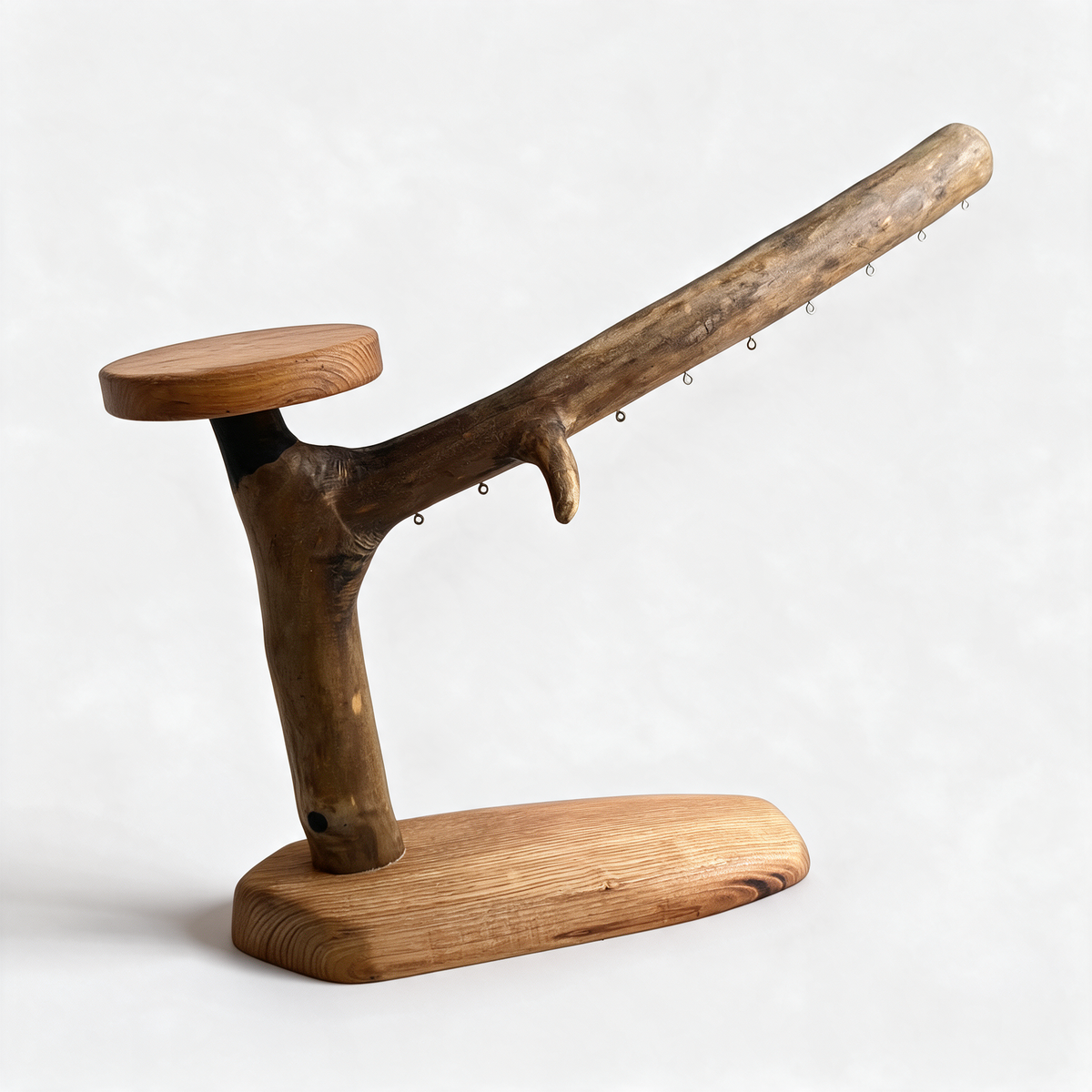 Support pour boucles d'oreilles sur pied - 10 attaches- Largeur 41cm - Hauteur 32cm Souffle des Bois