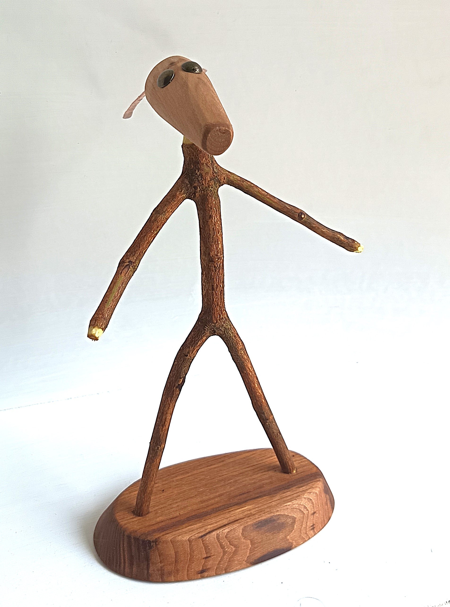 Wanilkeke — Figurine Totémique en Bois Naturel