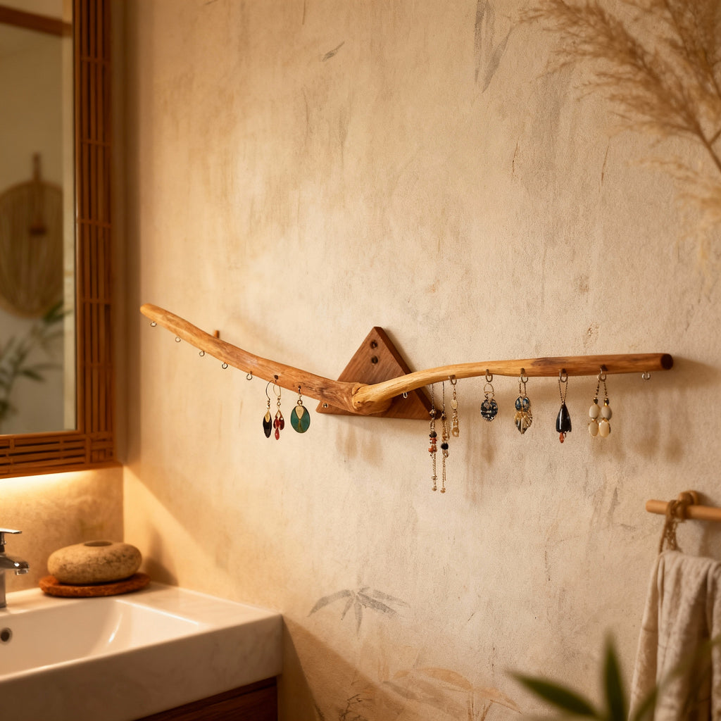 Rangement boucles d'oreilles mural - 15 attaches