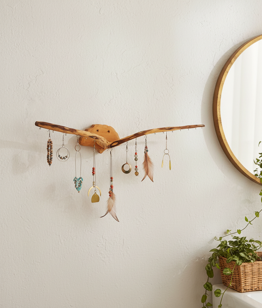 Rangement boucles d'oreilles mural - 19 attaches