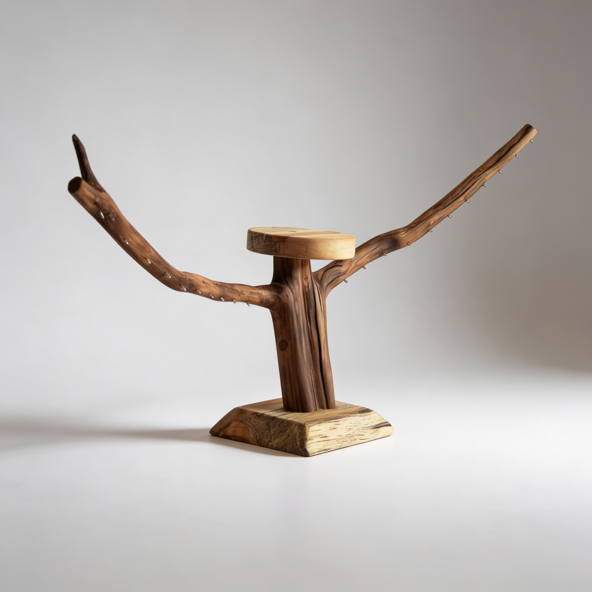 Porte boucles d'oreilles sur pied - 21 attaches- Largeur 76cm - Hauteur MAX 35cm Souffle des Bois